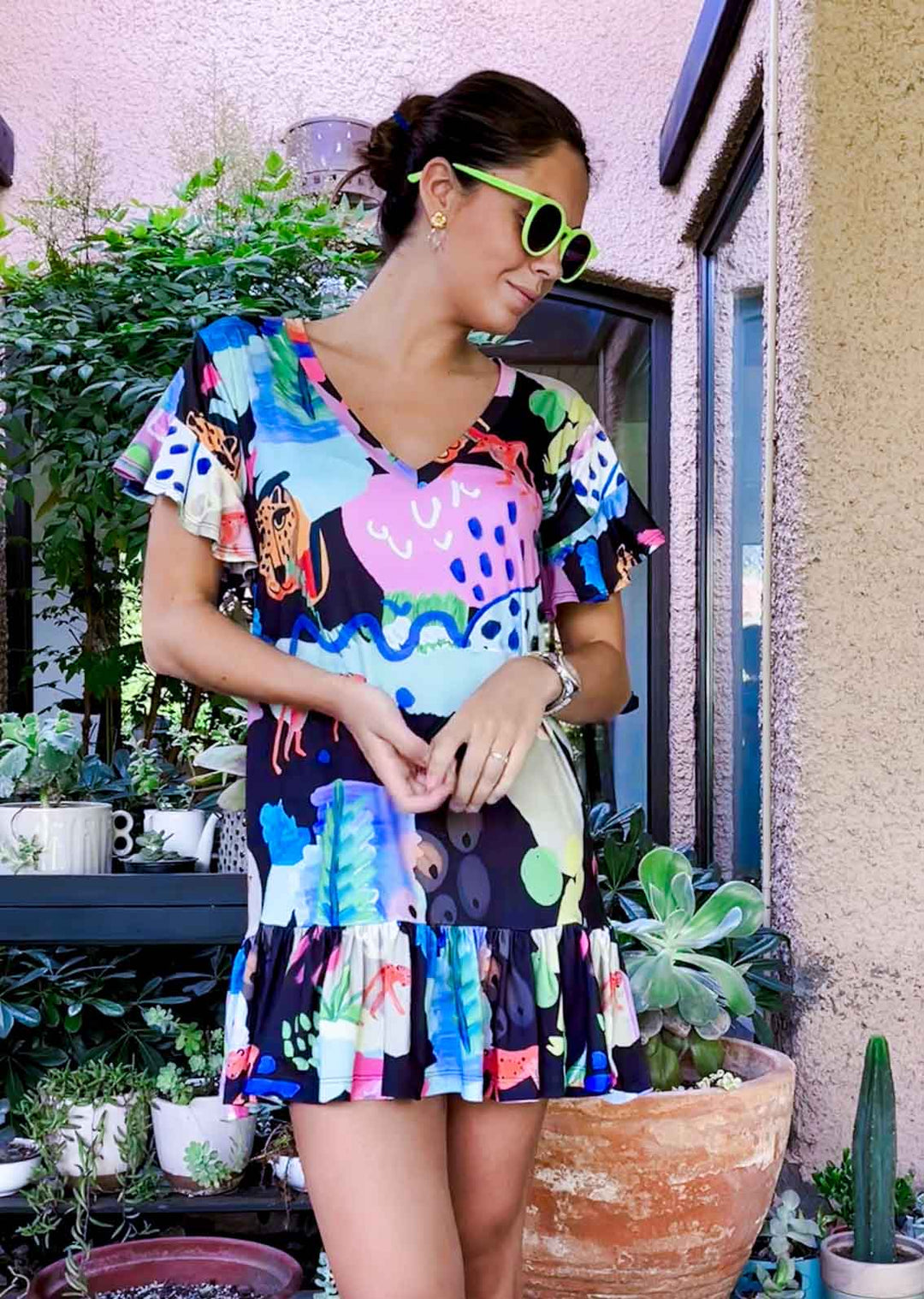 Vestido Josefina cuello V | Puma Colores