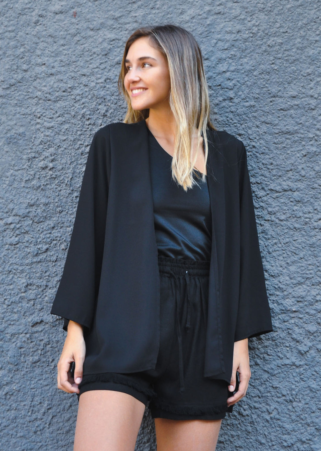 Kimono Oversize | Crep - Negro
