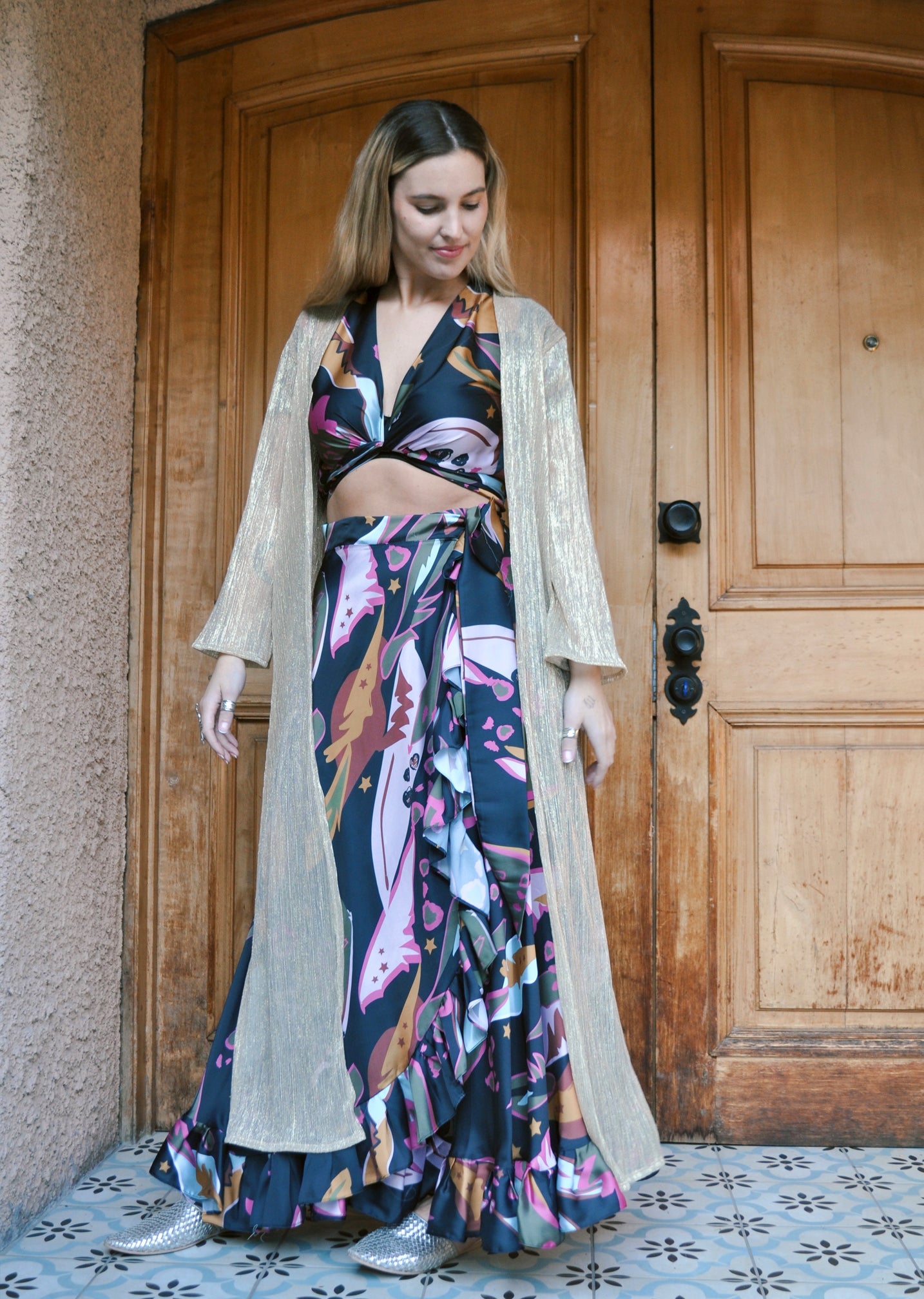 Kimono Maxi | Dorado Victoria