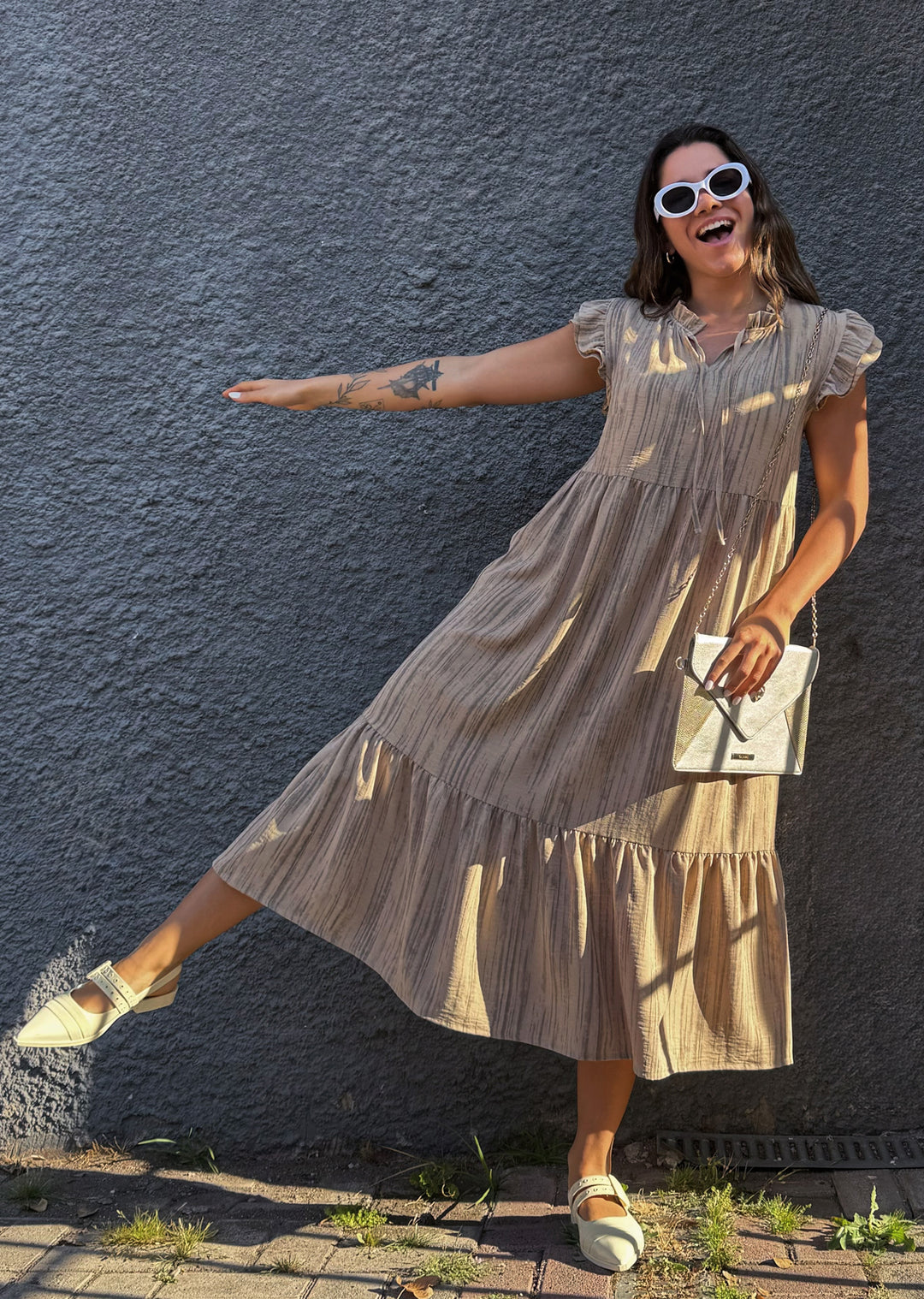 Vestido Begoña | Beige