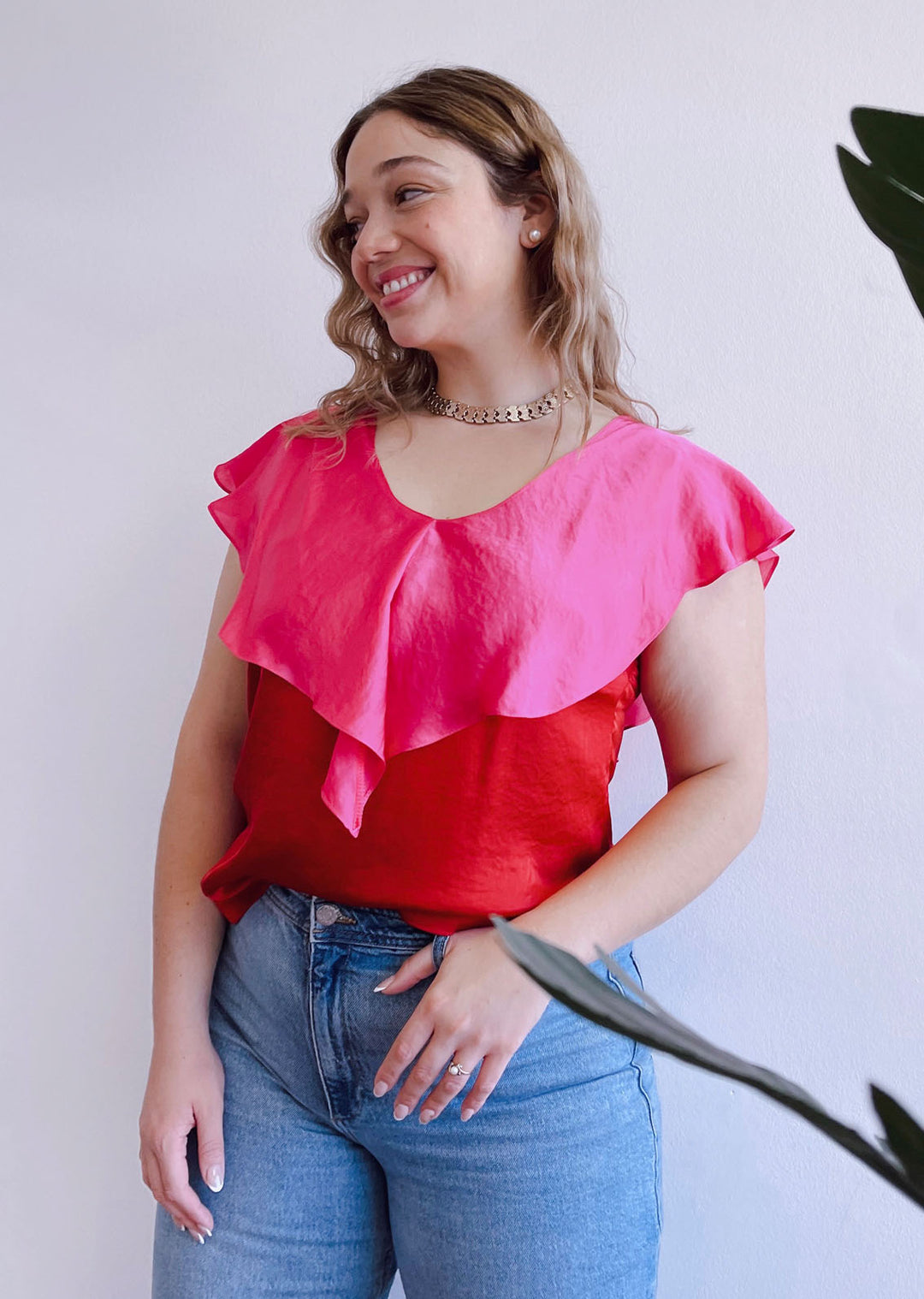 Blusa Clara | Fucsia - Roja