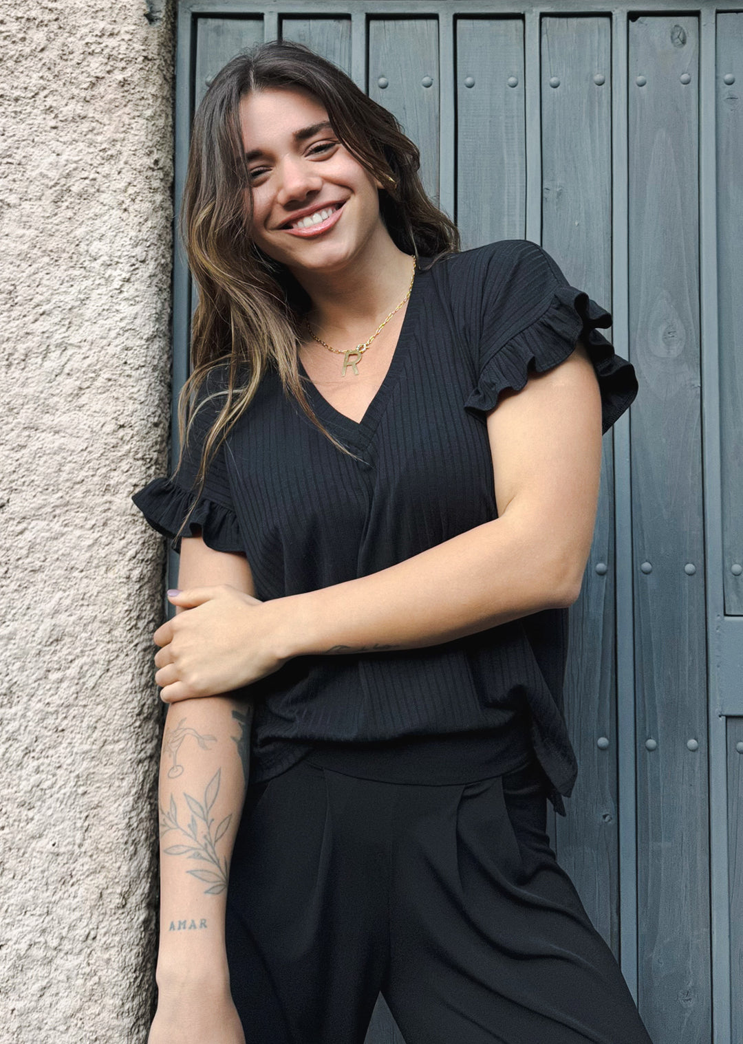 Polera Angela | Negra