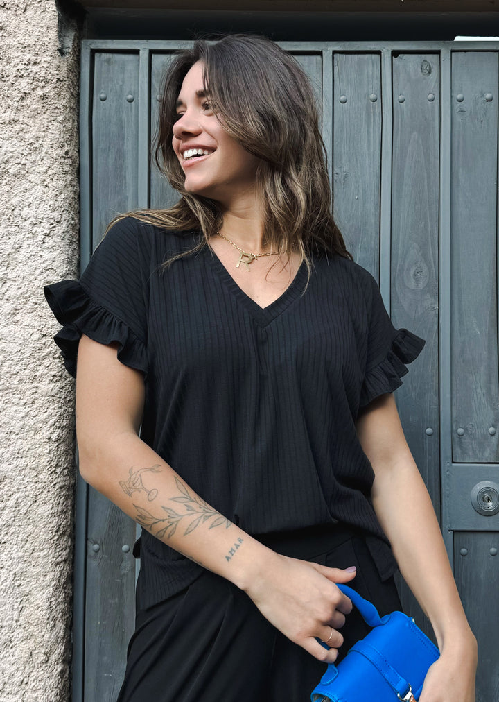 Polera Angela | Negra