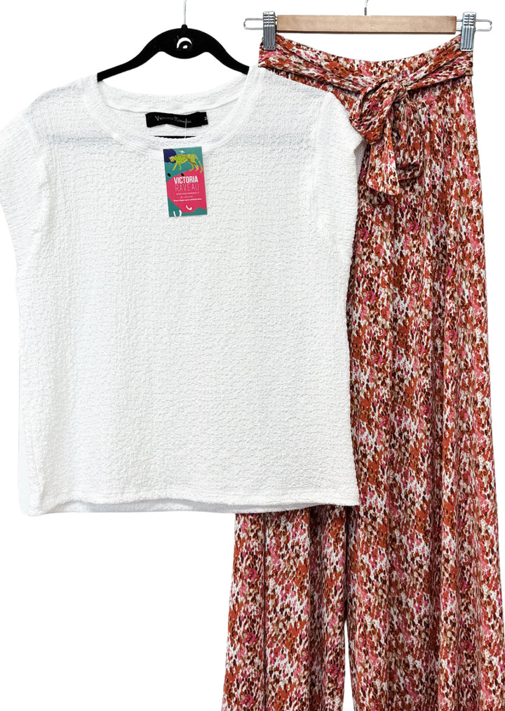 Pantalón Ale | estampado terracota