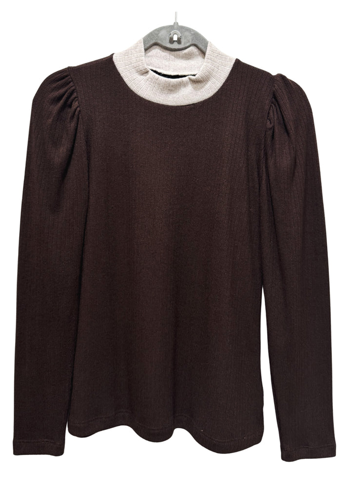 Beatle Laura | Chocolate cuello beige