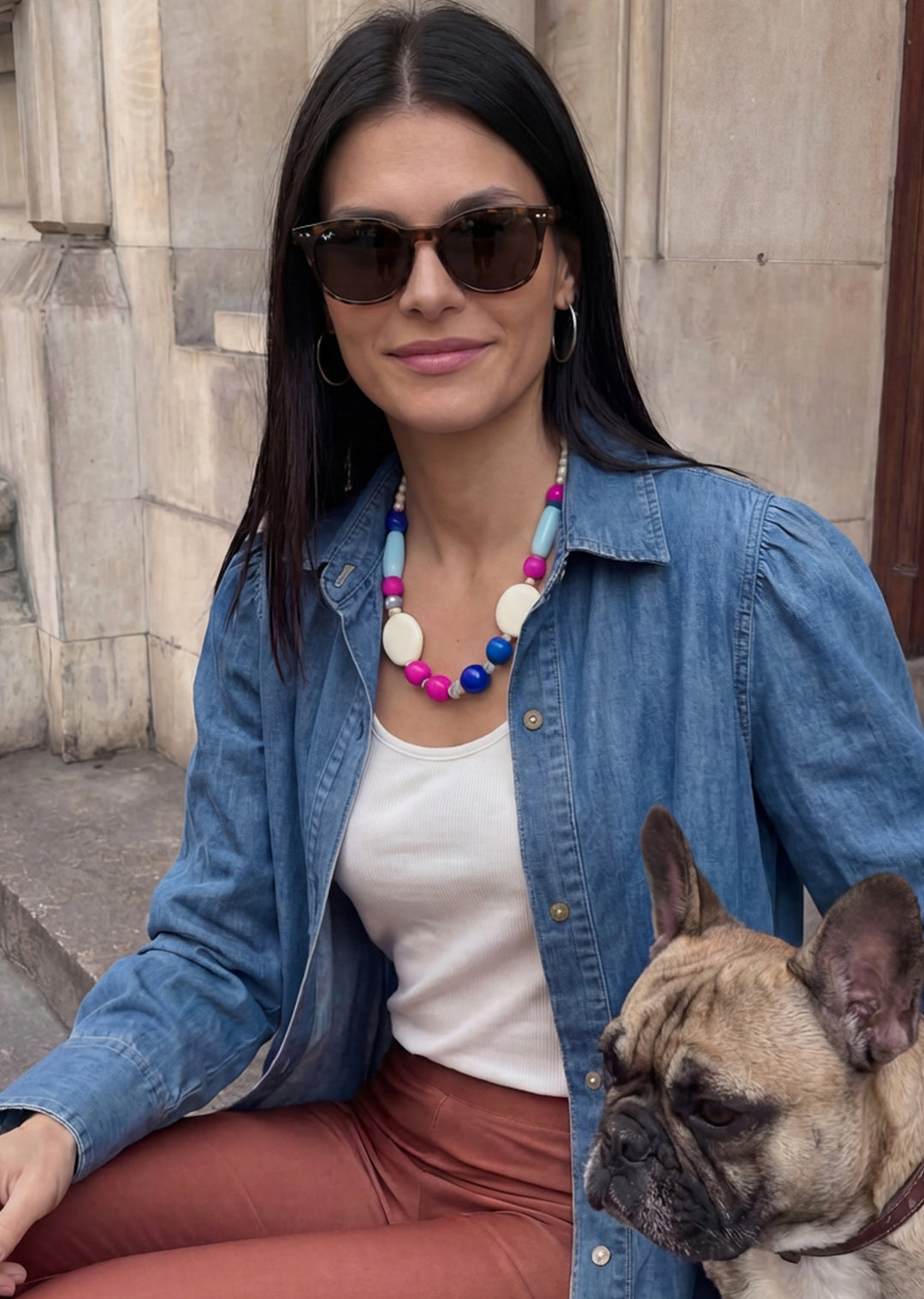 Camisa denim mujer - camisa vaquera para looks casuales o salidas de día hecha en Chile | Victoria Raveau