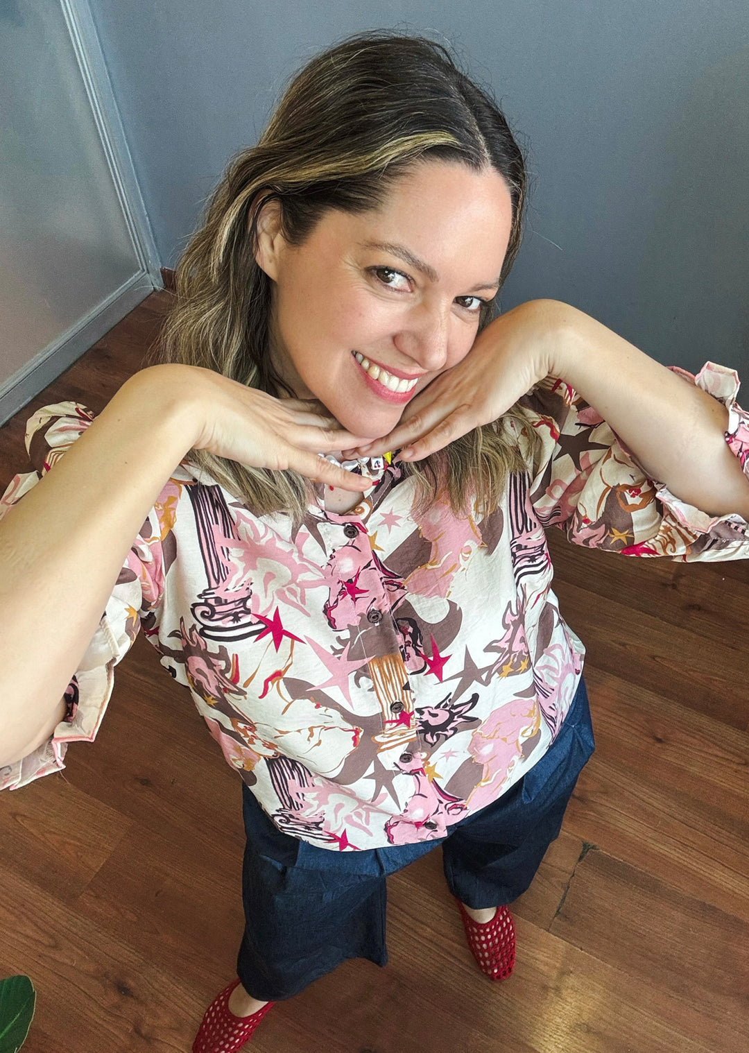 Blusa Mila | Print Pink