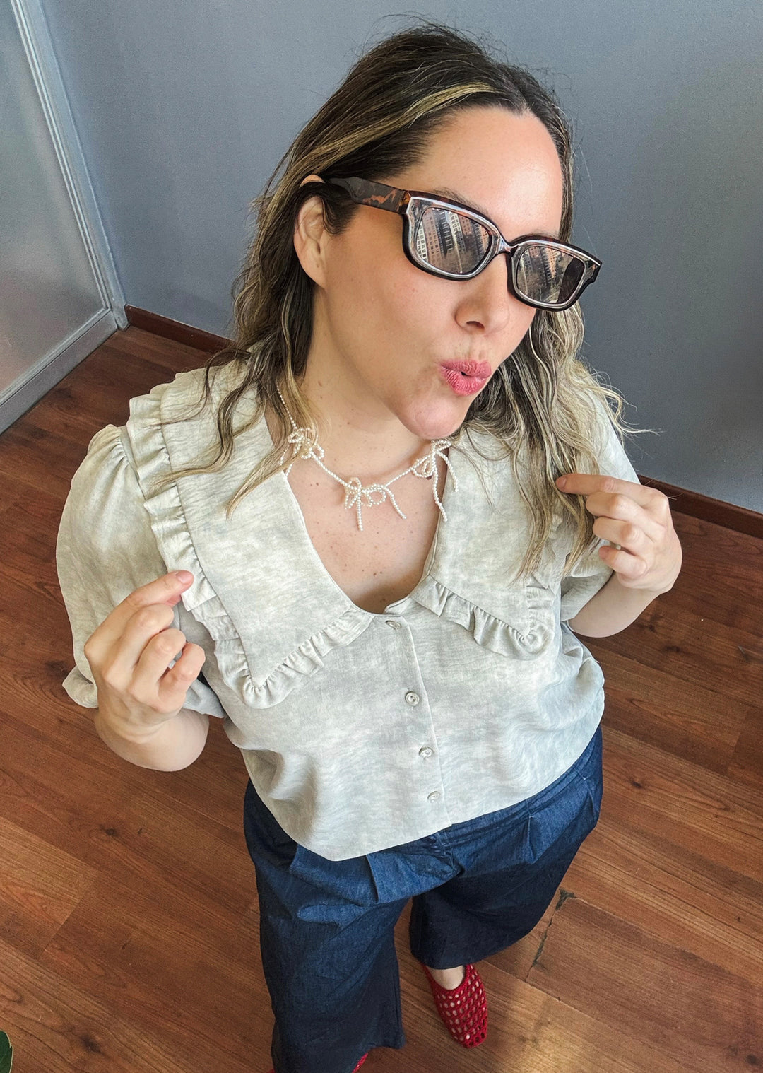 Blusa Amelia | Gris Humo