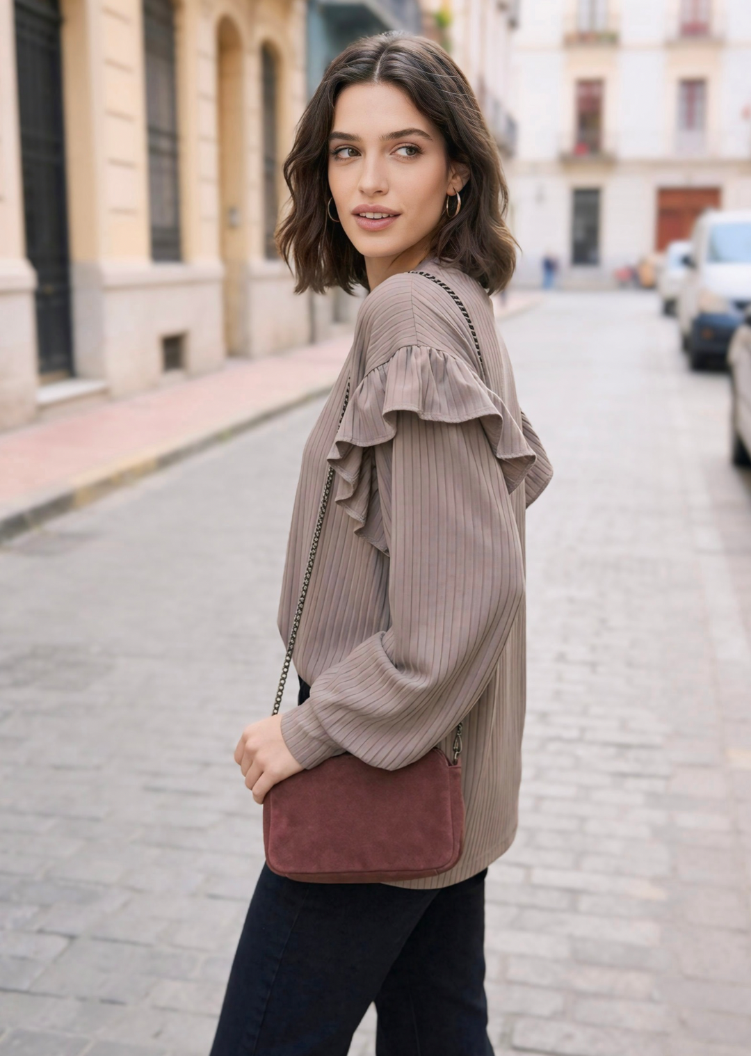 Polera Ada | Canutón taupe