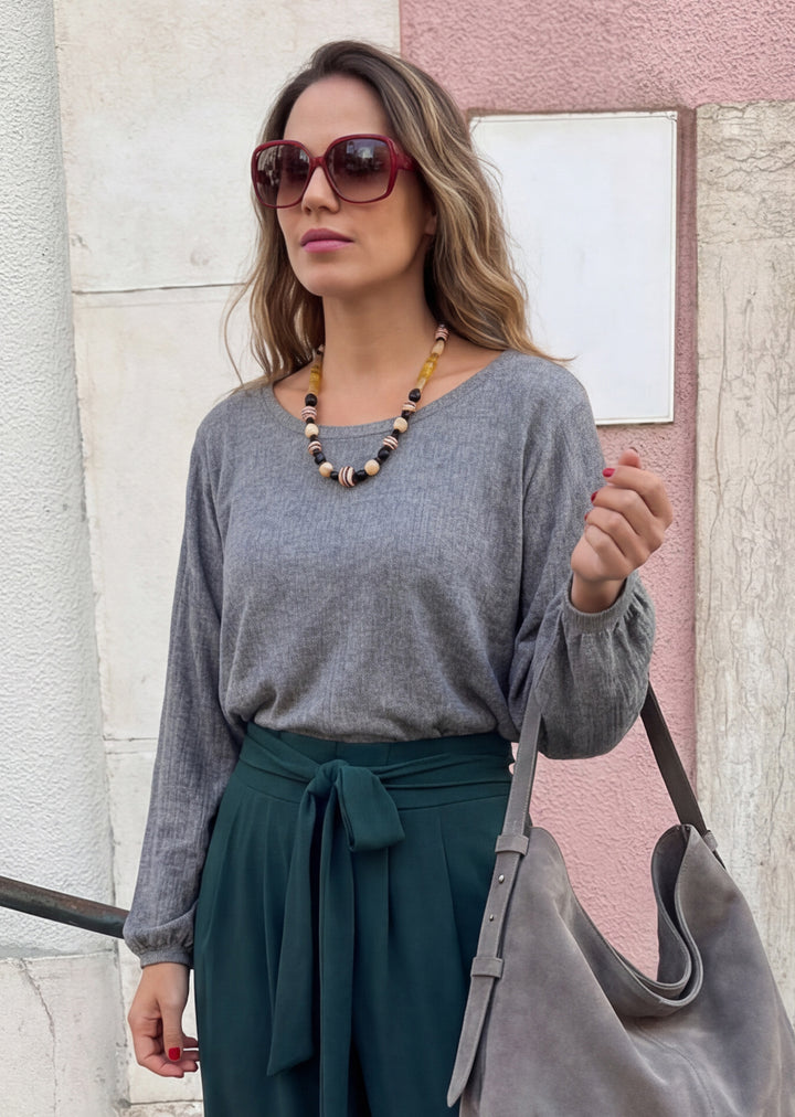 Polera Renata | LANILLA Gris