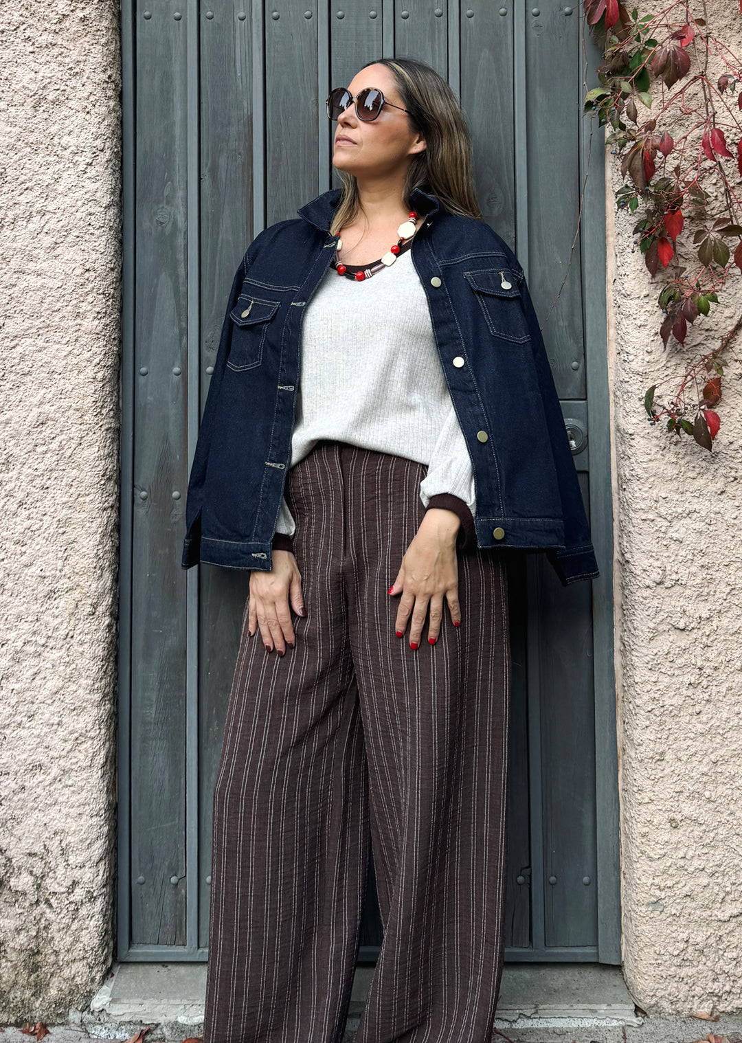 Chaqueta Filipa denim - chaqueta mujer casual para looks de día o salidas hecha en Chile | Victoria Raveau