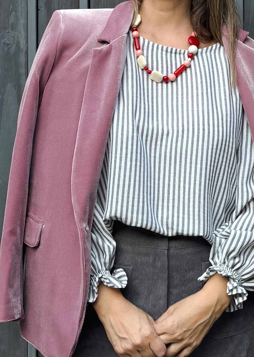 Blazer Isi rosa - blazer mujer para look formal oficina o salidas elegantes hecho en Chile | Victoria Raveau