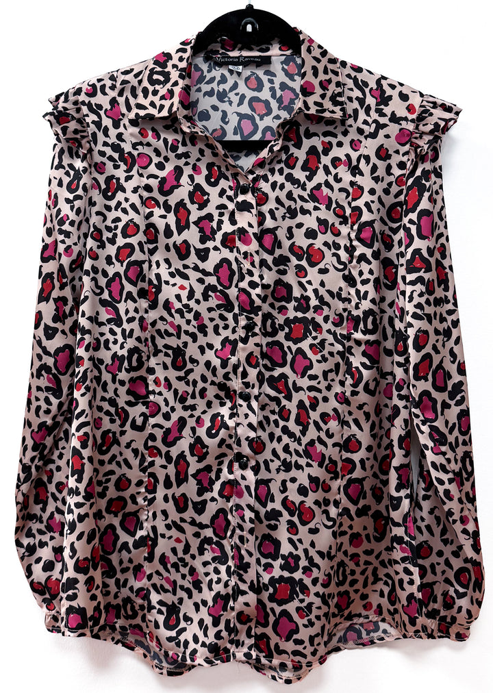 Blusa Estela | Print fondo beige