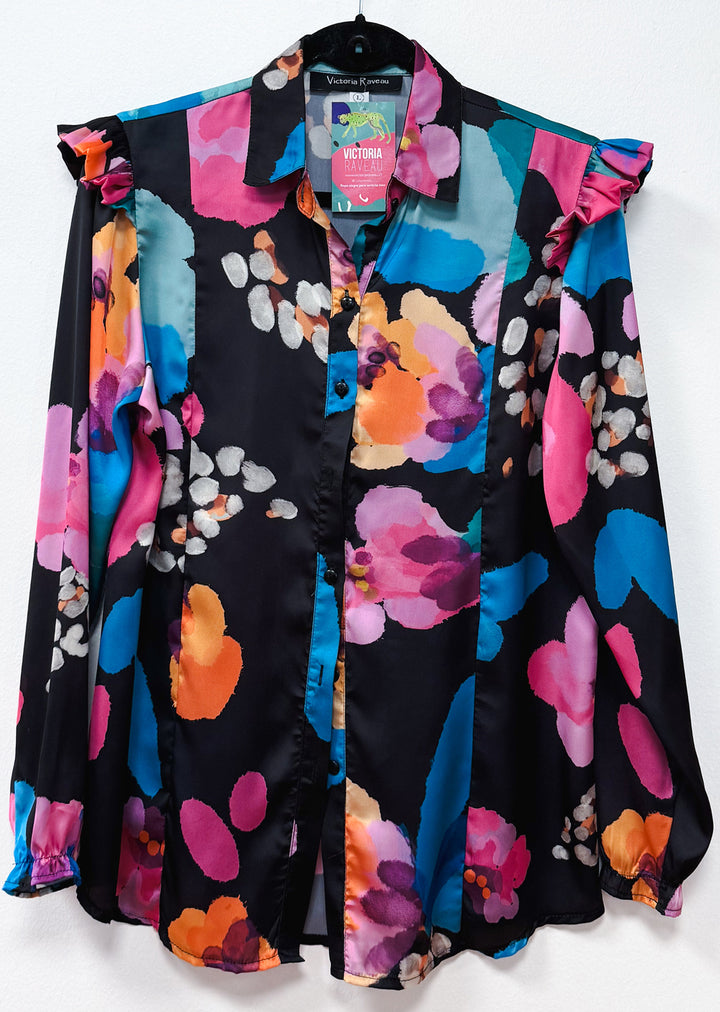 Blusa Estela | Flores - COLAB. "IGNACIA JULLIAN"