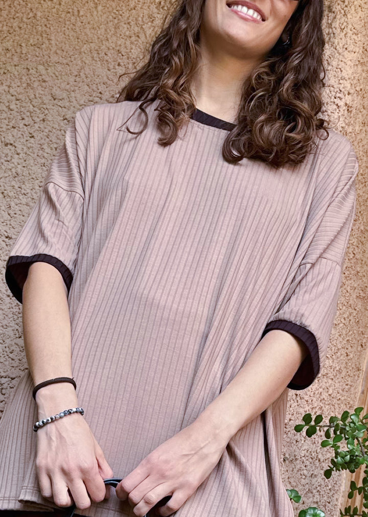 Polera Irene | Moka, chocolate