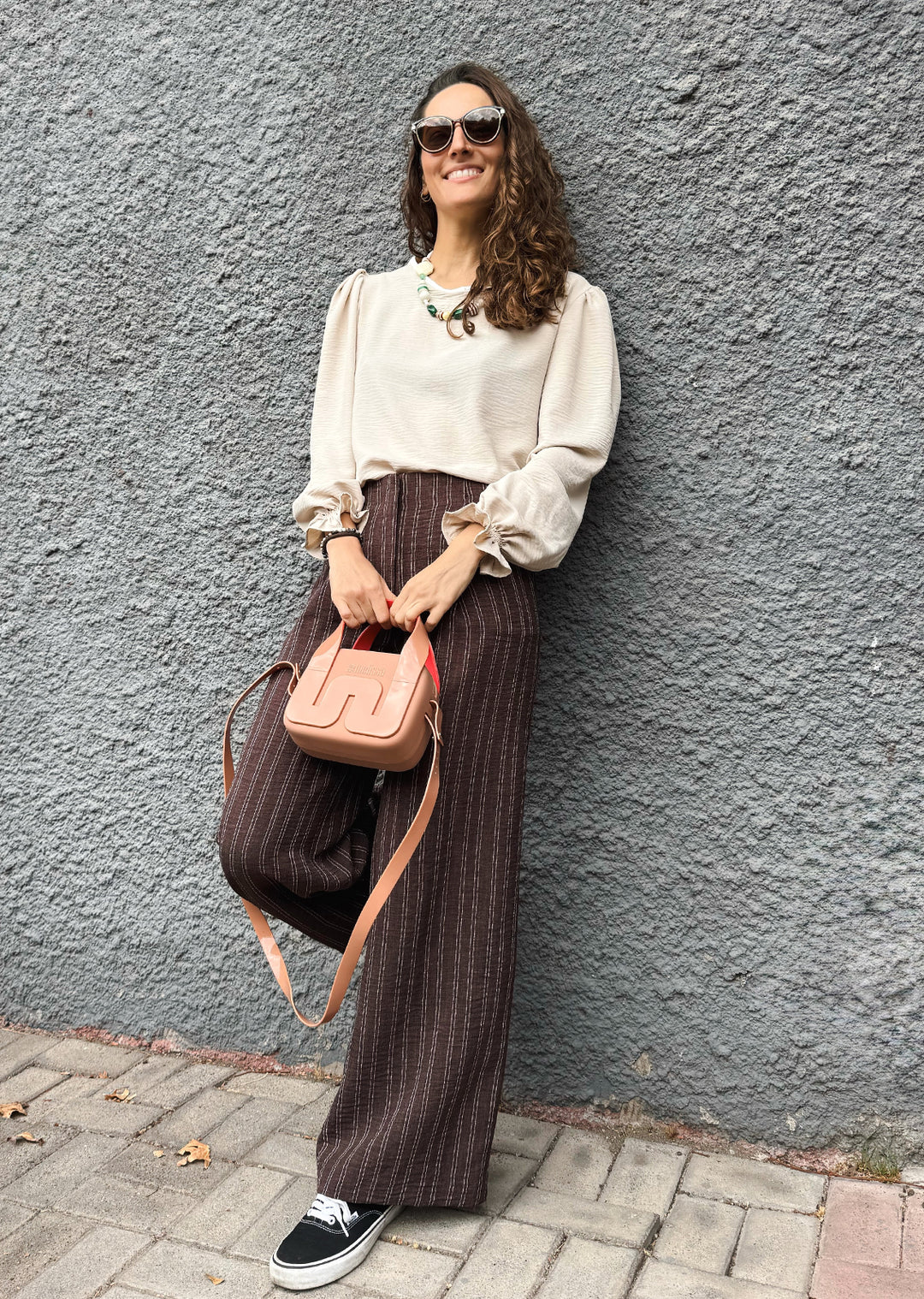 Blusa Gloria Manga Larga | Beige, Crudo