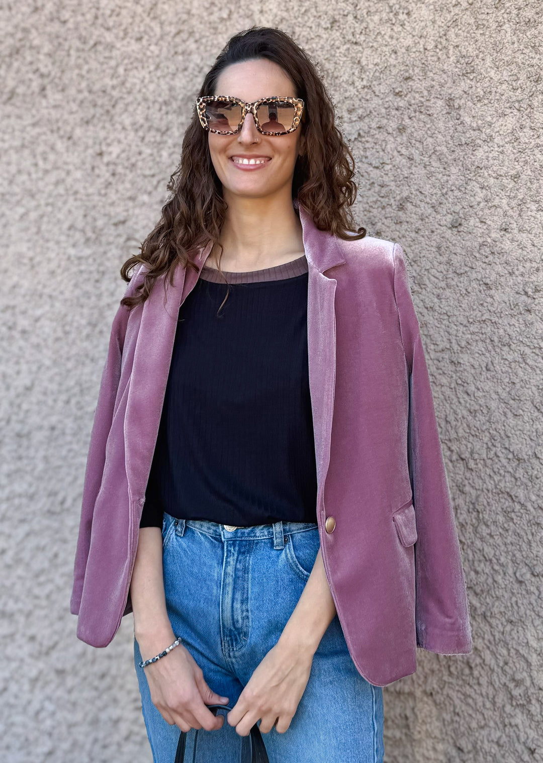 Blazer Isi rosa - blazer mujer para look formal oficina o salidas elegantes hecho en Chile | Victoria Raveau
