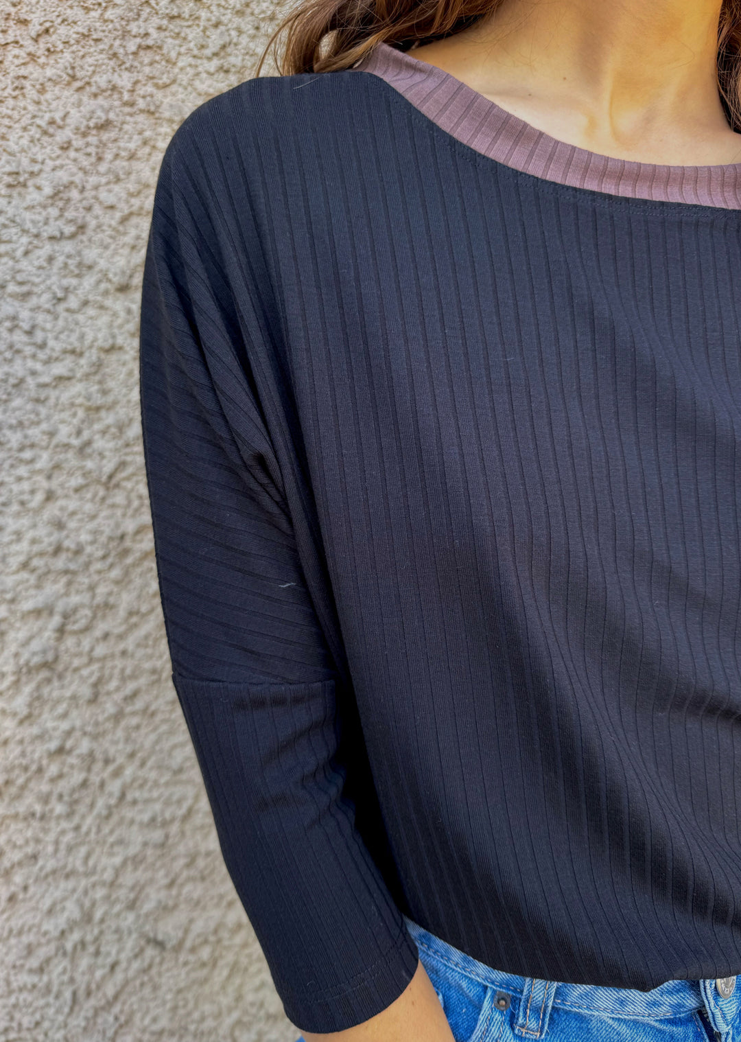 Polera Tere | Negra, chocolate