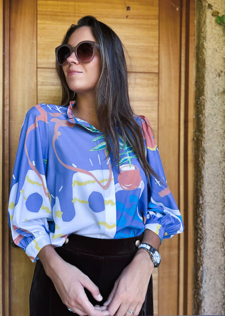 Blusa Antonia | Estampado Lila