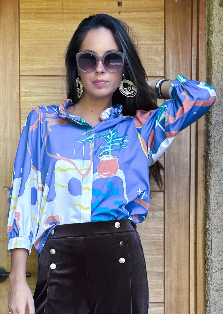 Blusa Antonia | Estampado Lila
