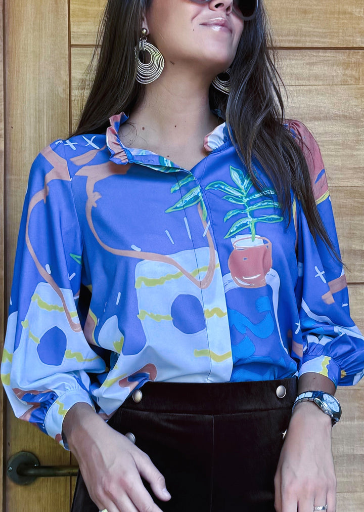 Blusa Antonia | Estampado Lila