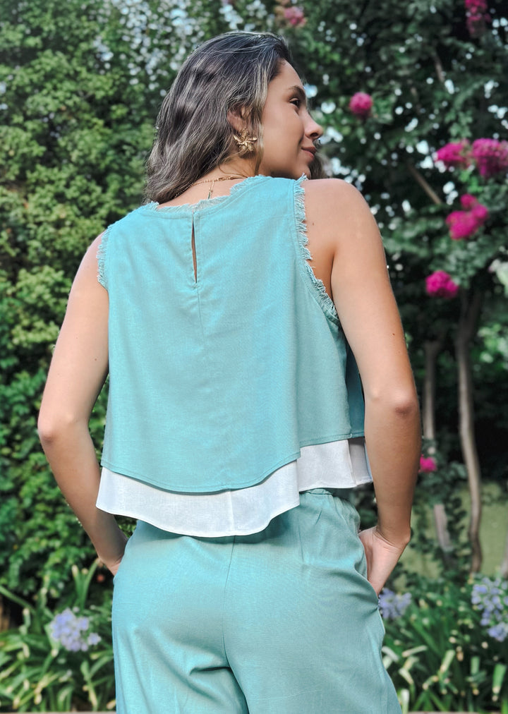 Pantalón Culote Colomba | Sky Blue