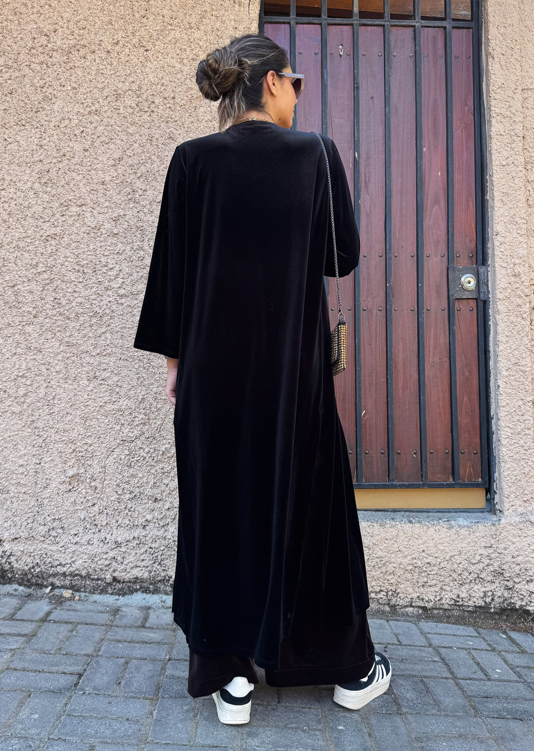 Kimono Maxi | Velvet, Negro