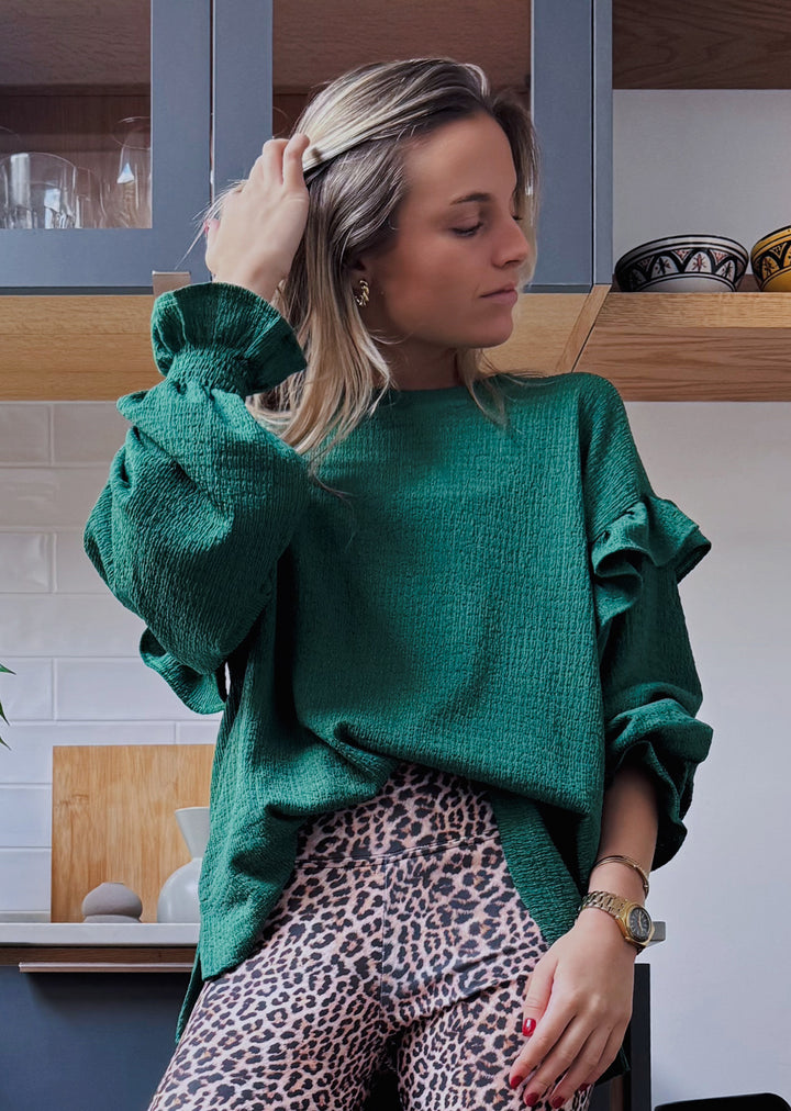 Polera Ada | Textura, Verde