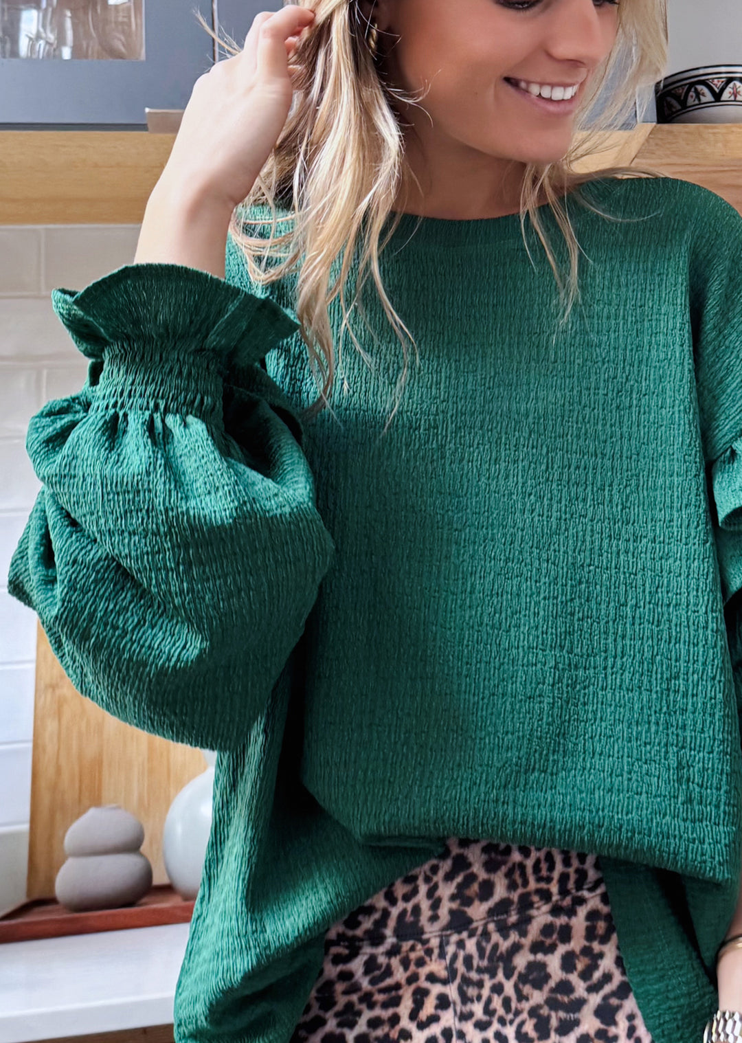 Polera Ada | Textura, Verde
