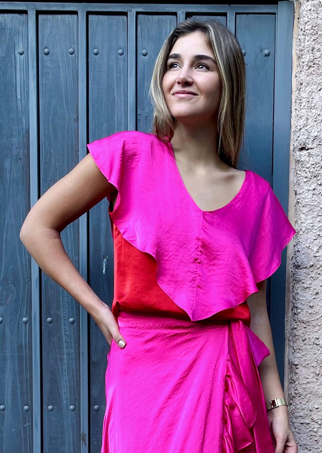Blusa Clara | Fucsia - Roja