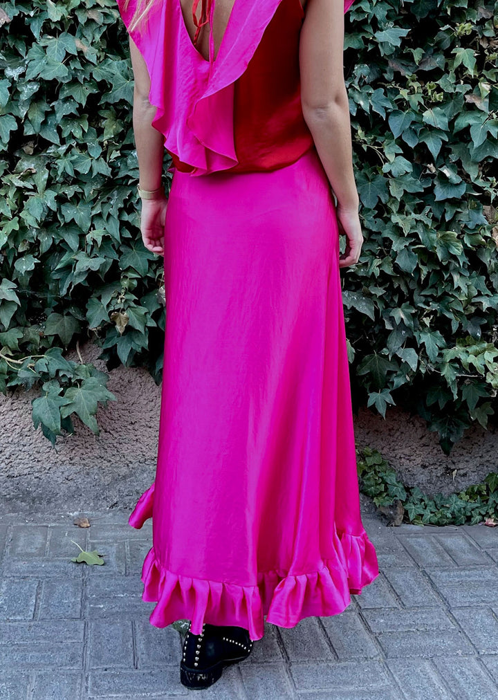 Pollera Augusta | Fucsia