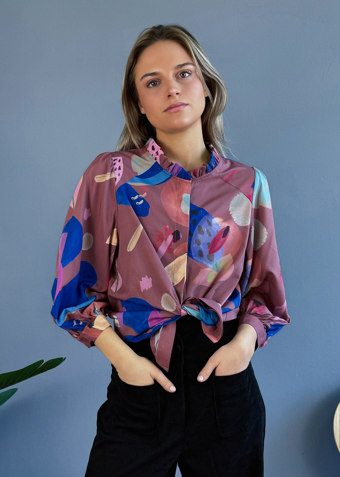 Blusa Antonia | hojas mix