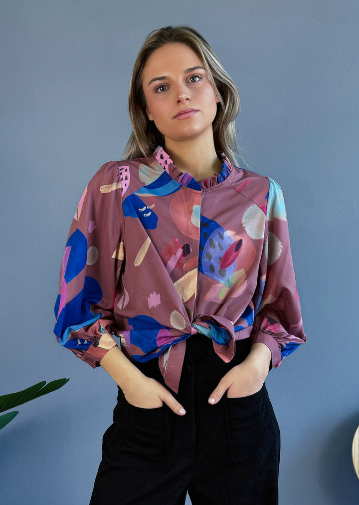 Blusa Antonia | hojas mix