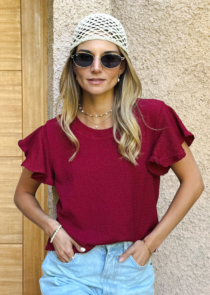 Polera Amparo | Burdeo