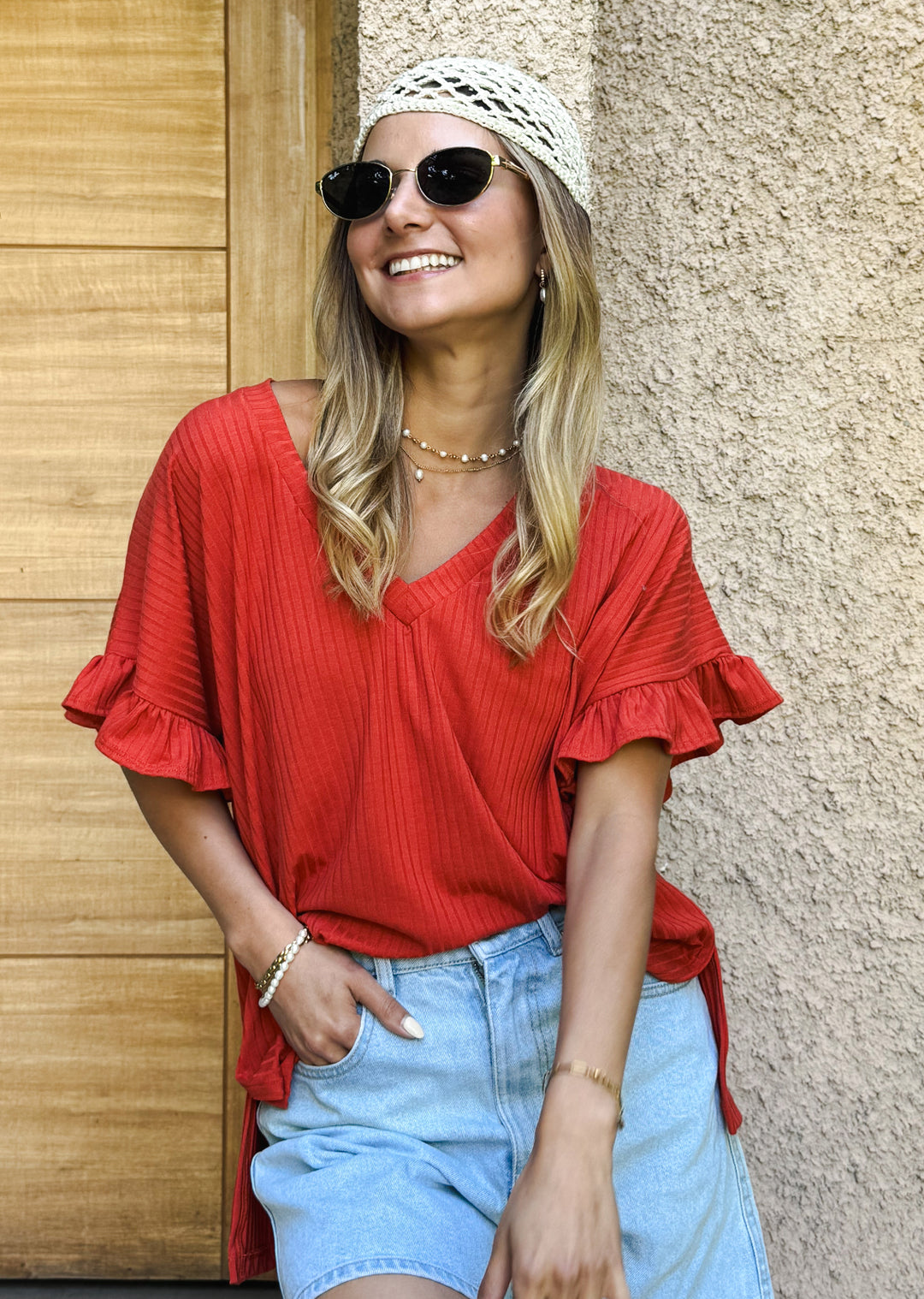 Polera Angela | Terracota