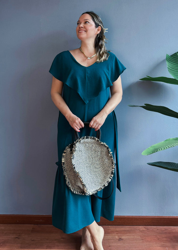 Vestido Clara | Petróleo
