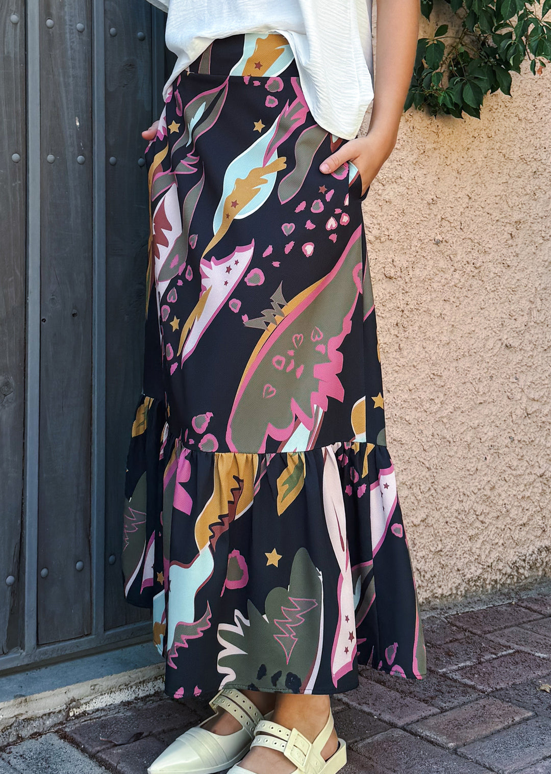 Pollera Lucia | Rayos y estrellas