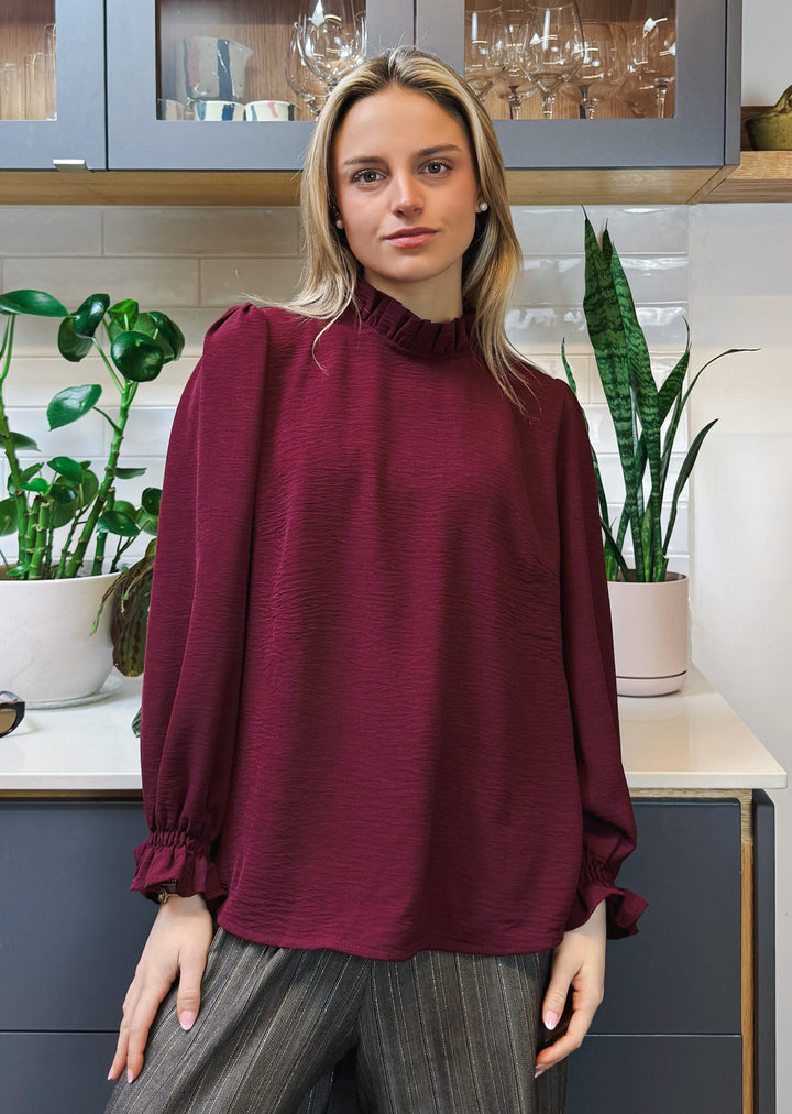 Blusa Antonieta | Burdeo