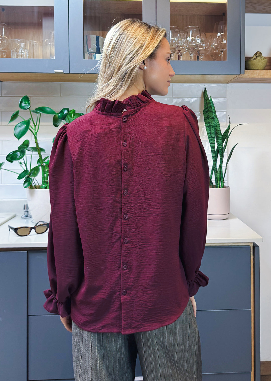 Blusa Antonieta | Burdeo
