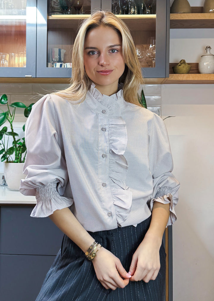 Blusa Valeria |  Rayas light brown