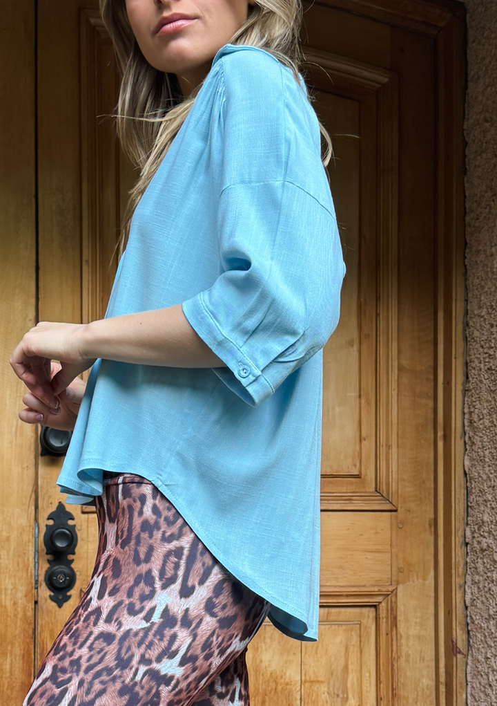 Blusa Eloísa | Celeste