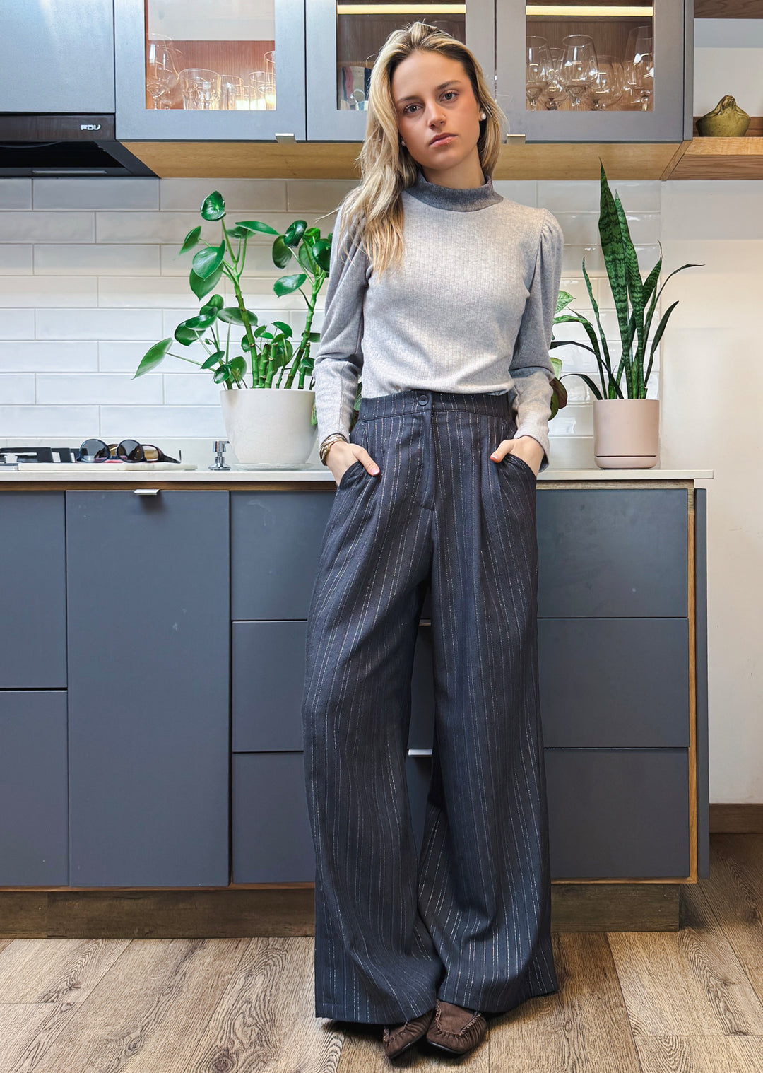 Pantalón Sara | Gris