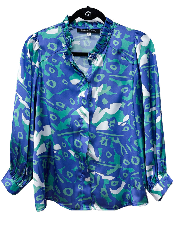 Blusa Antonia | Verde, Azul