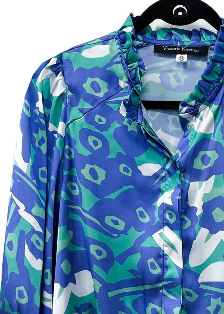 Blusa Antonia | Verde, Azul