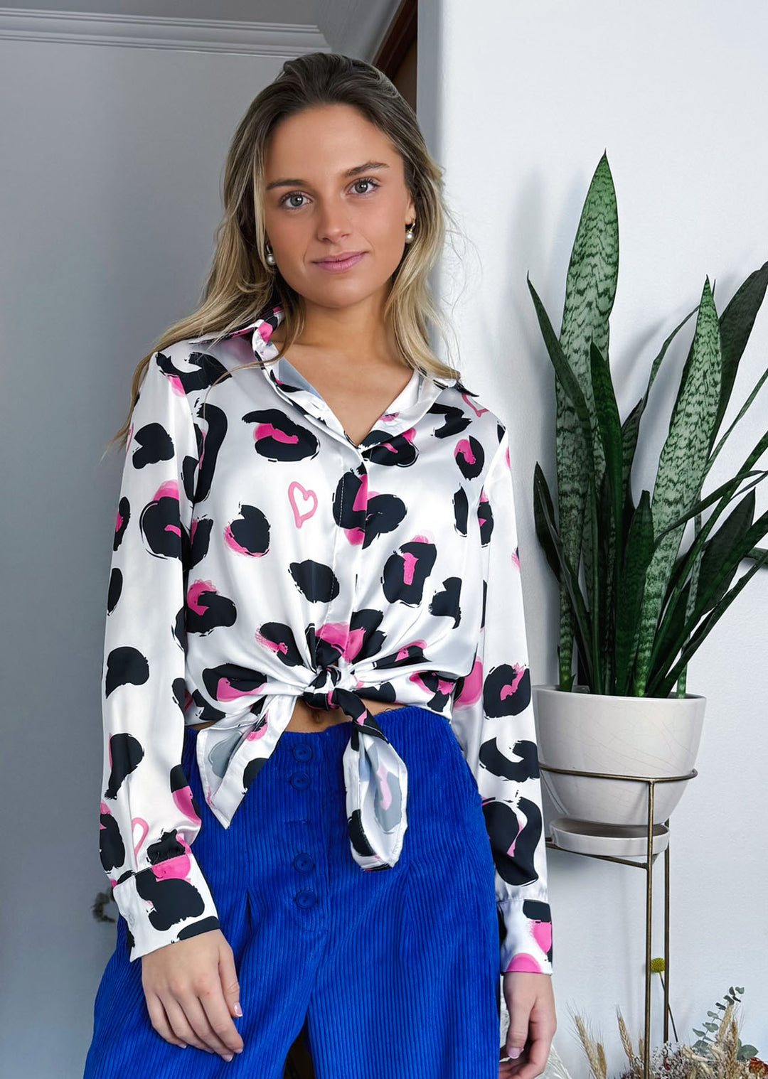 *PRE VENTA* Blusa Bernarda | Print Corazón Blanco