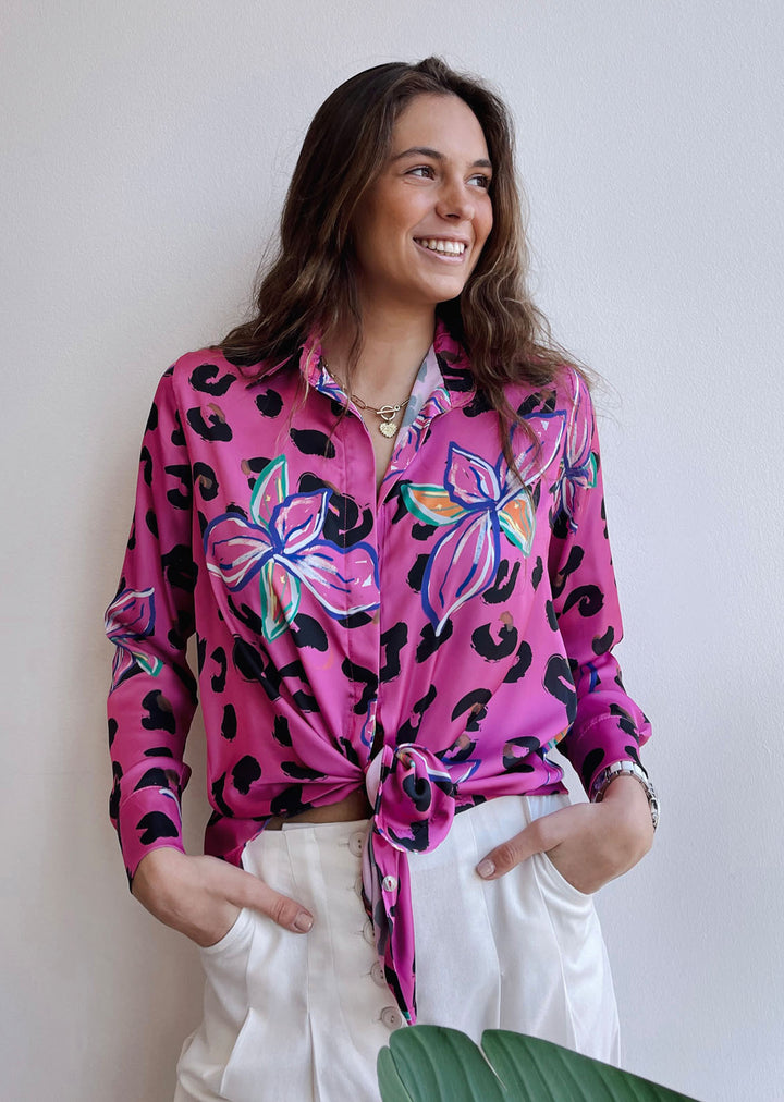 Blusa Bernarda | Print Pink