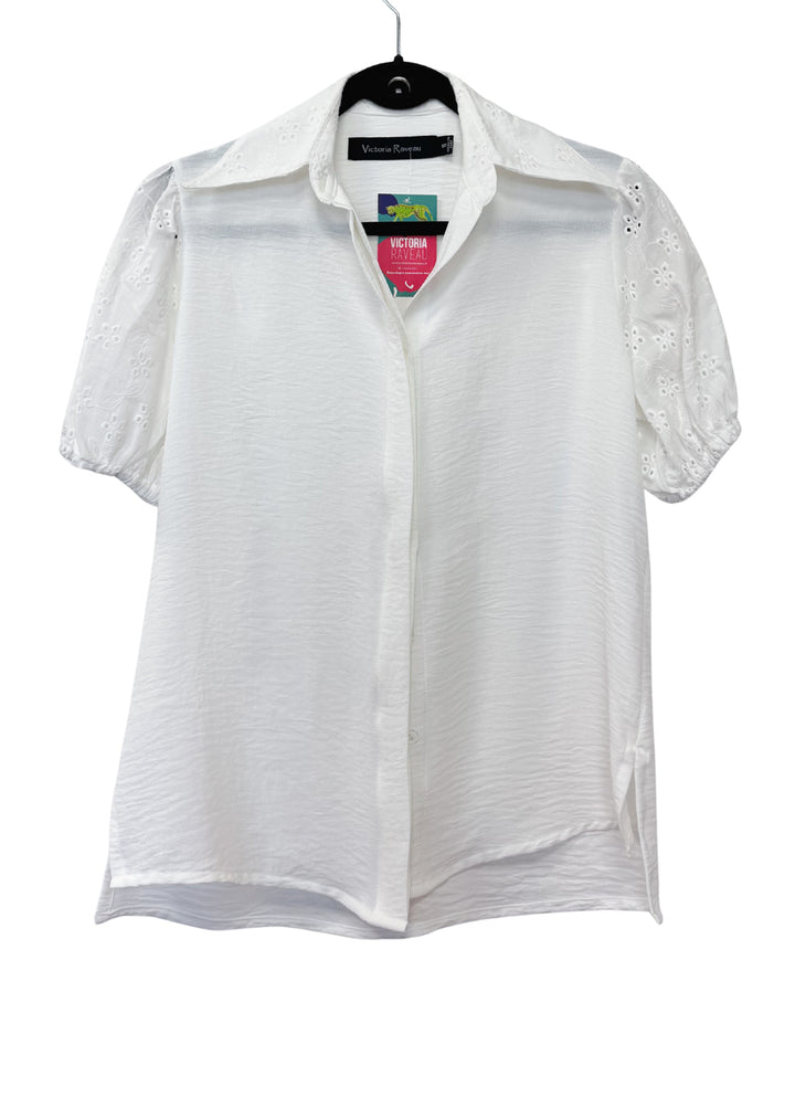 Blusa Berni | Crudo + Broderie