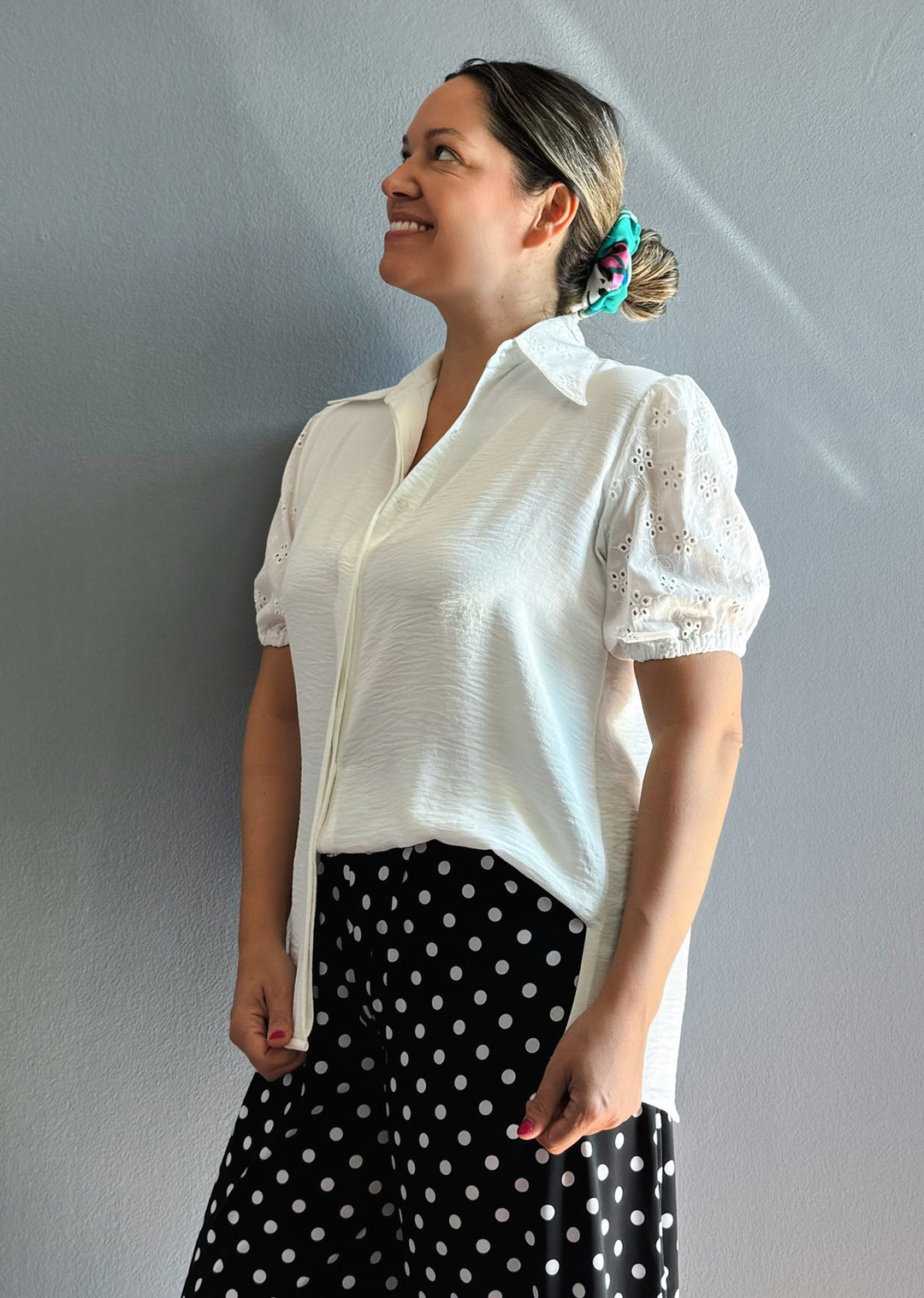 Blusa Berni | Crudo + Broderie