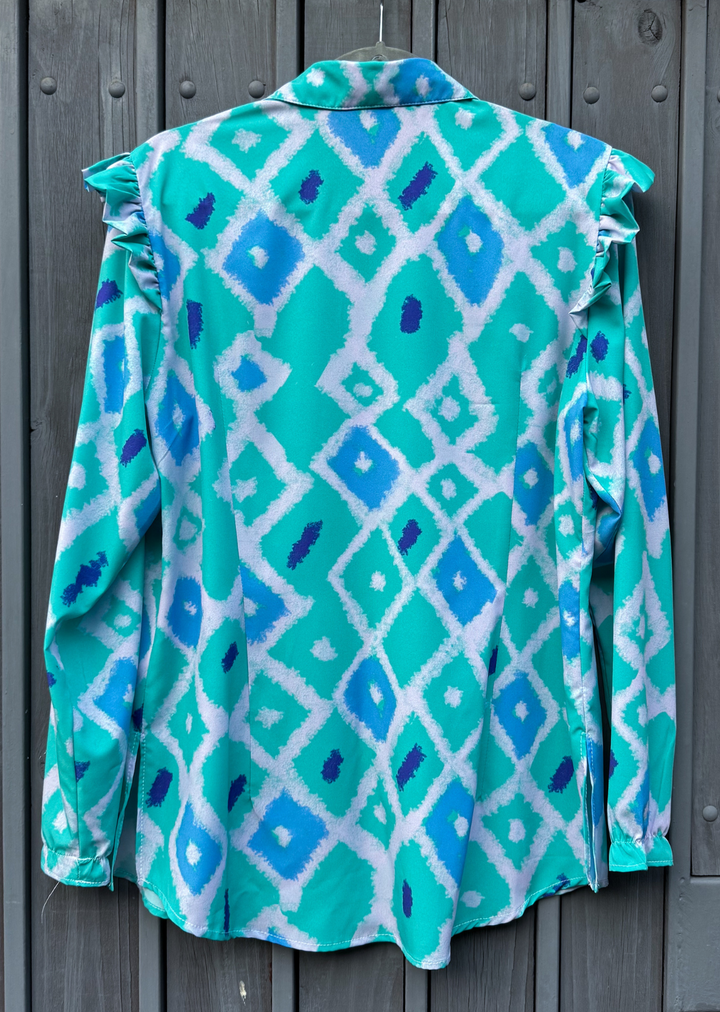 Blusa Estela | Rombos menta