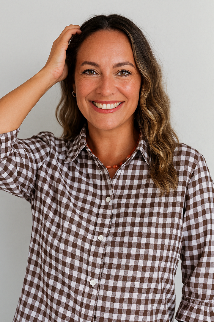 Blusa Kika | Escocés Chocolate
